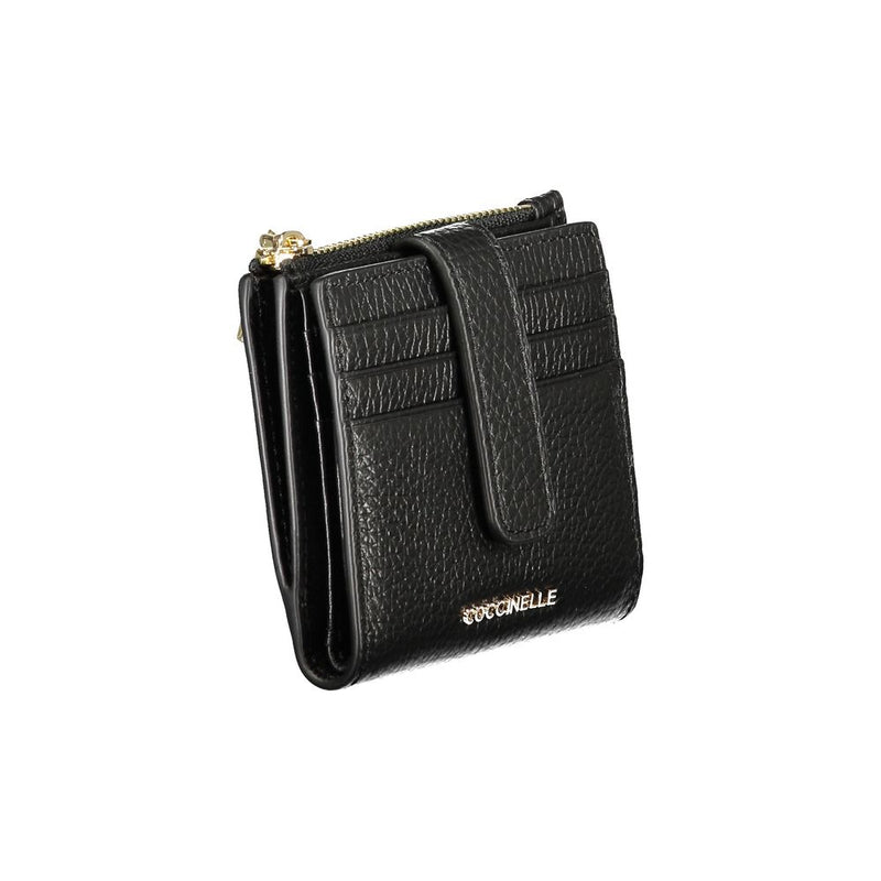 Coccinelle Nero Leather Women Wallet - Elegant & Functional