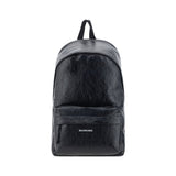 Sac à dos Balenciaga Bos Taurus en cuir de veau noir