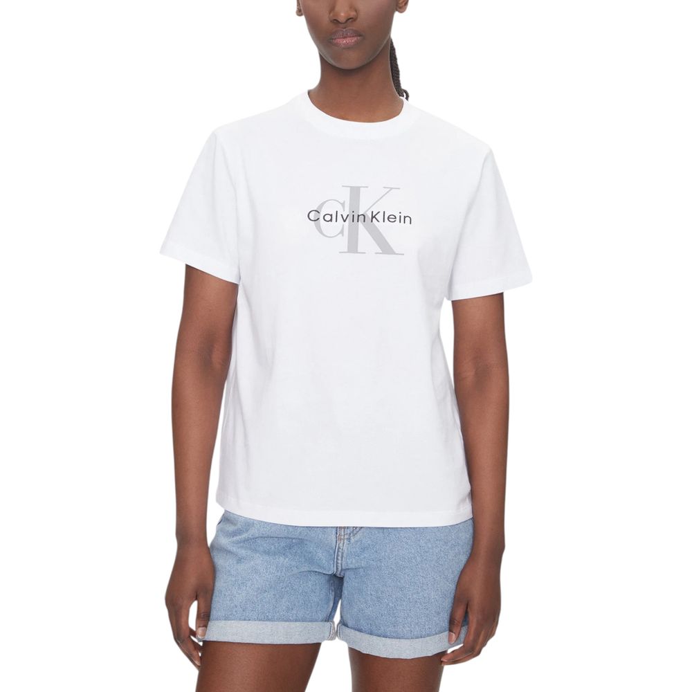 Calvin Klein Jeans HERO SS CLASSIC MONO White Cotton T-Shirt
