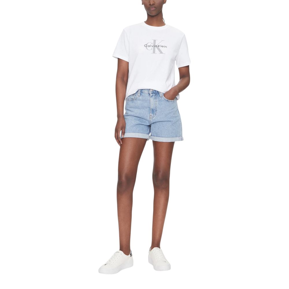 Calvin Klein Jeans HERO SS CLASSIC MONO White Cotton T-Shirt