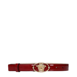 Versace Red Leather Regular Belt - Stylish & Elegant