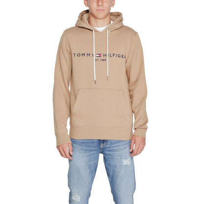 Sweat à capuche Tommy Hilfiger en coton beige