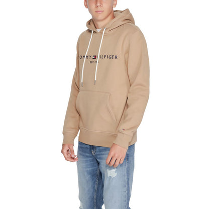 Sweat à capuche Tommy Hilfiger en coton beige