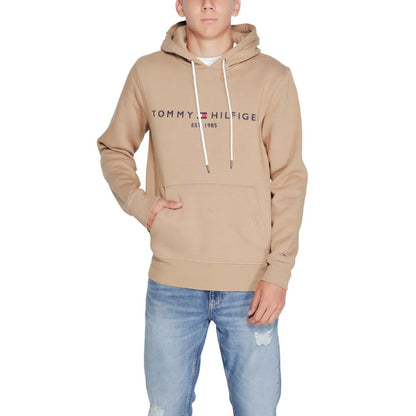 Sweat à capuche Tommy Hilfiger en coton beige