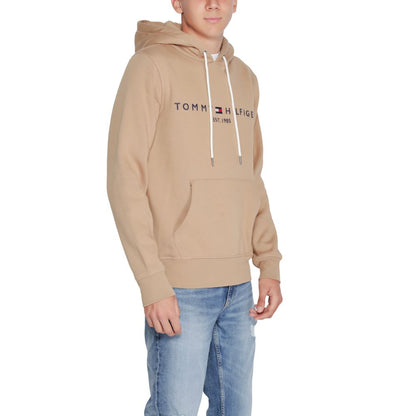 Sweat à capuche Tommy Hilfiger en coton beige