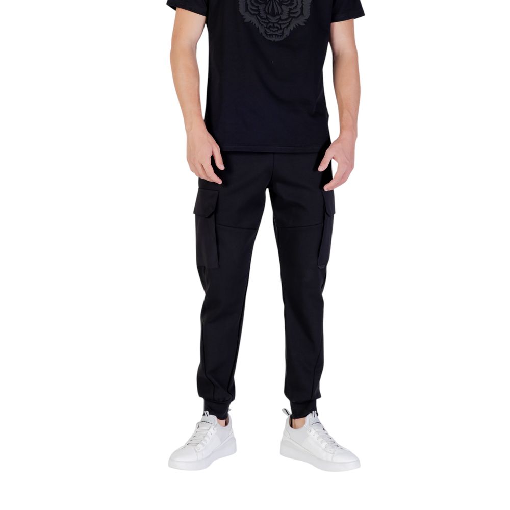 Antony Morato Black Cotton Joggers - Regular Fit Sportswear