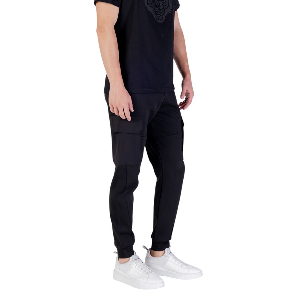 Antony Morato Black Cotton Joggers - Regular Fit Sportswear