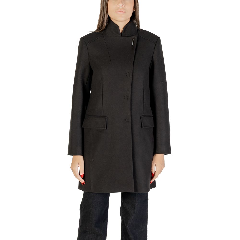 Liu Jo TS.ELEGANCE MF5119 J4873 Black Polyester Coat