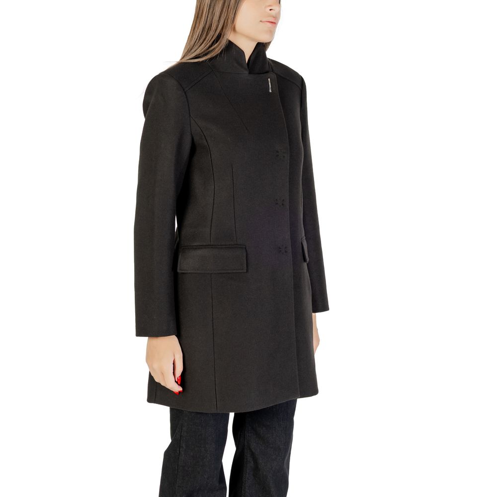 Liu Jo TS.ELEGANCE MF5119 J4873 Black Polyester Coat