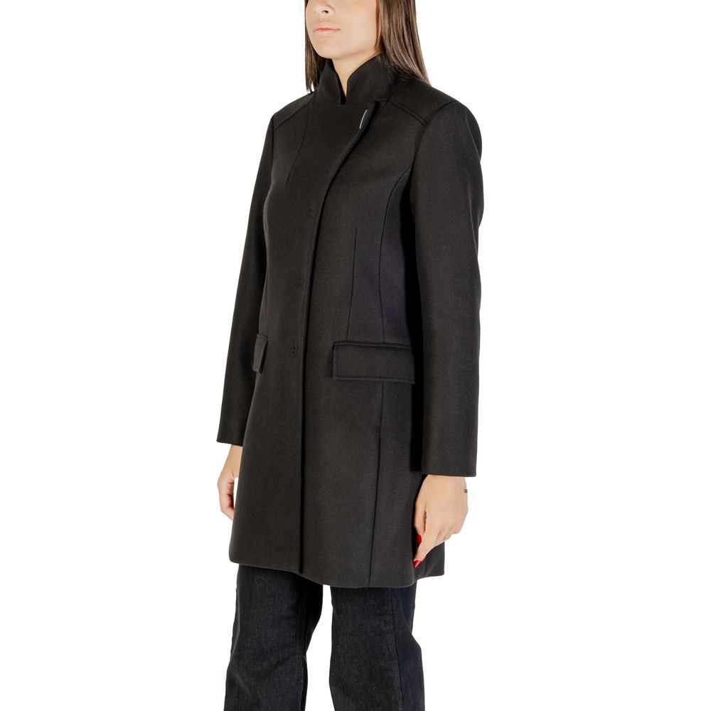 Liu Jo TS.ELEGANCE MF5119 J4873 Black Polyester Coat