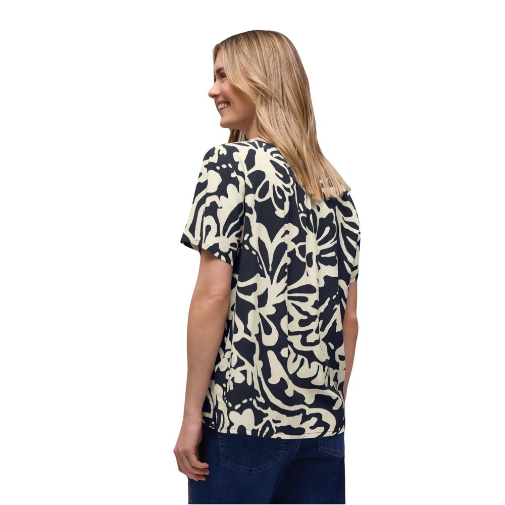 Street One Blue Viscose Blouse for Women