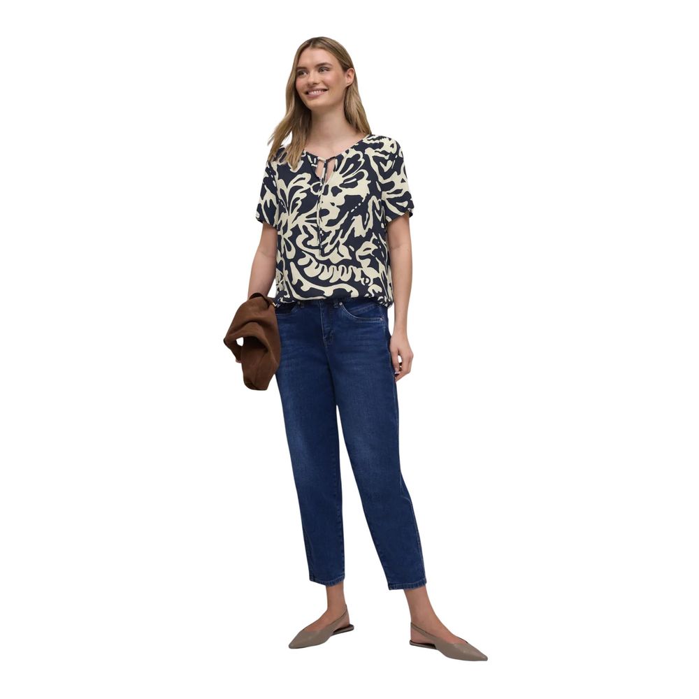 Street One Blue Viscose Blouse for Women