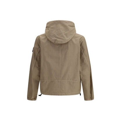 Stone Island Bruine Polyamide Shell Jas