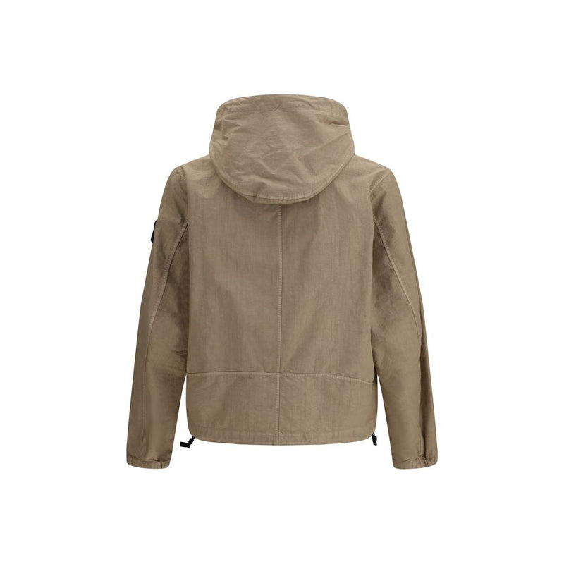 Stone Island Bruine Polyamide Shell Jas