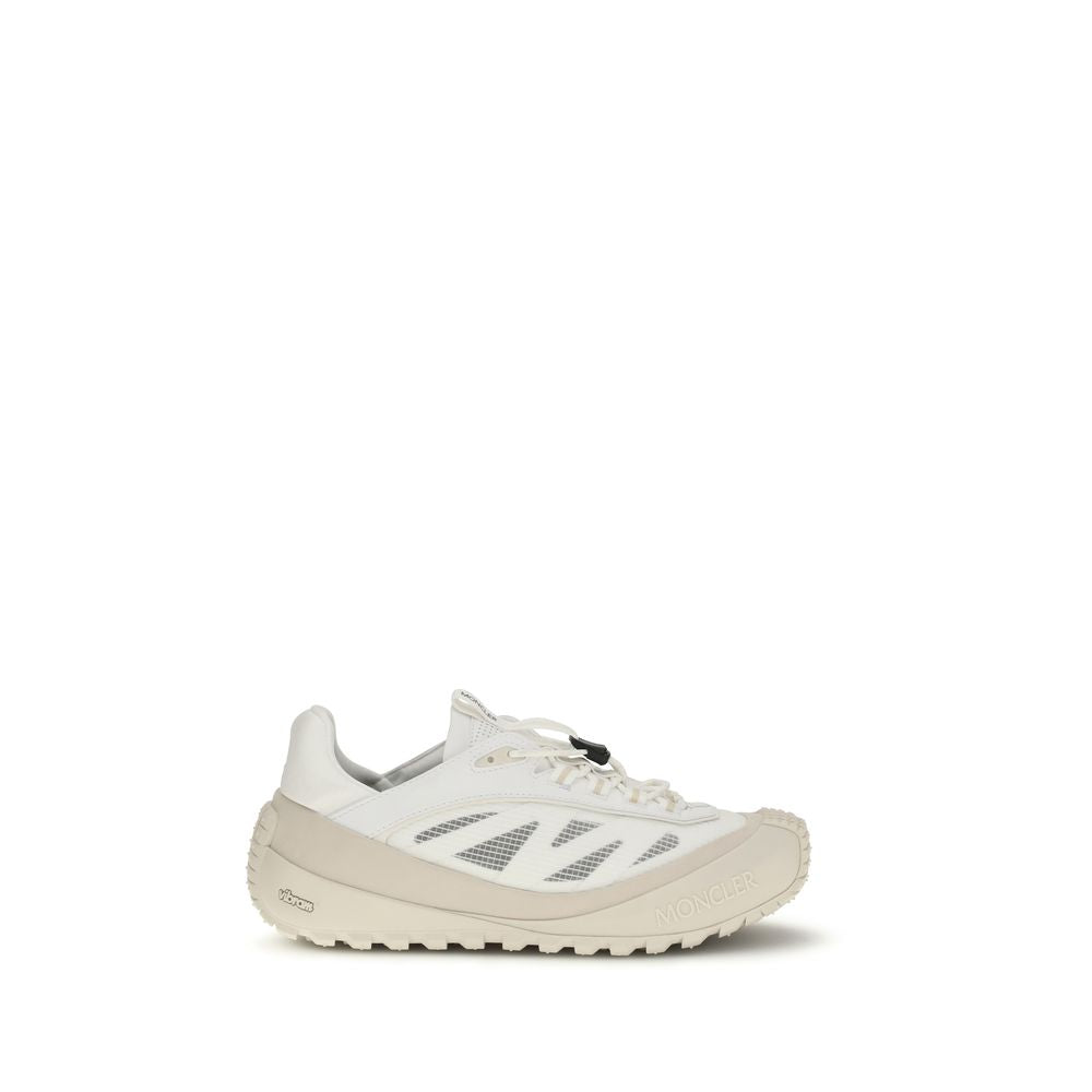 Moncler White Polyester Trailgrip LP Athletic Sneakers
