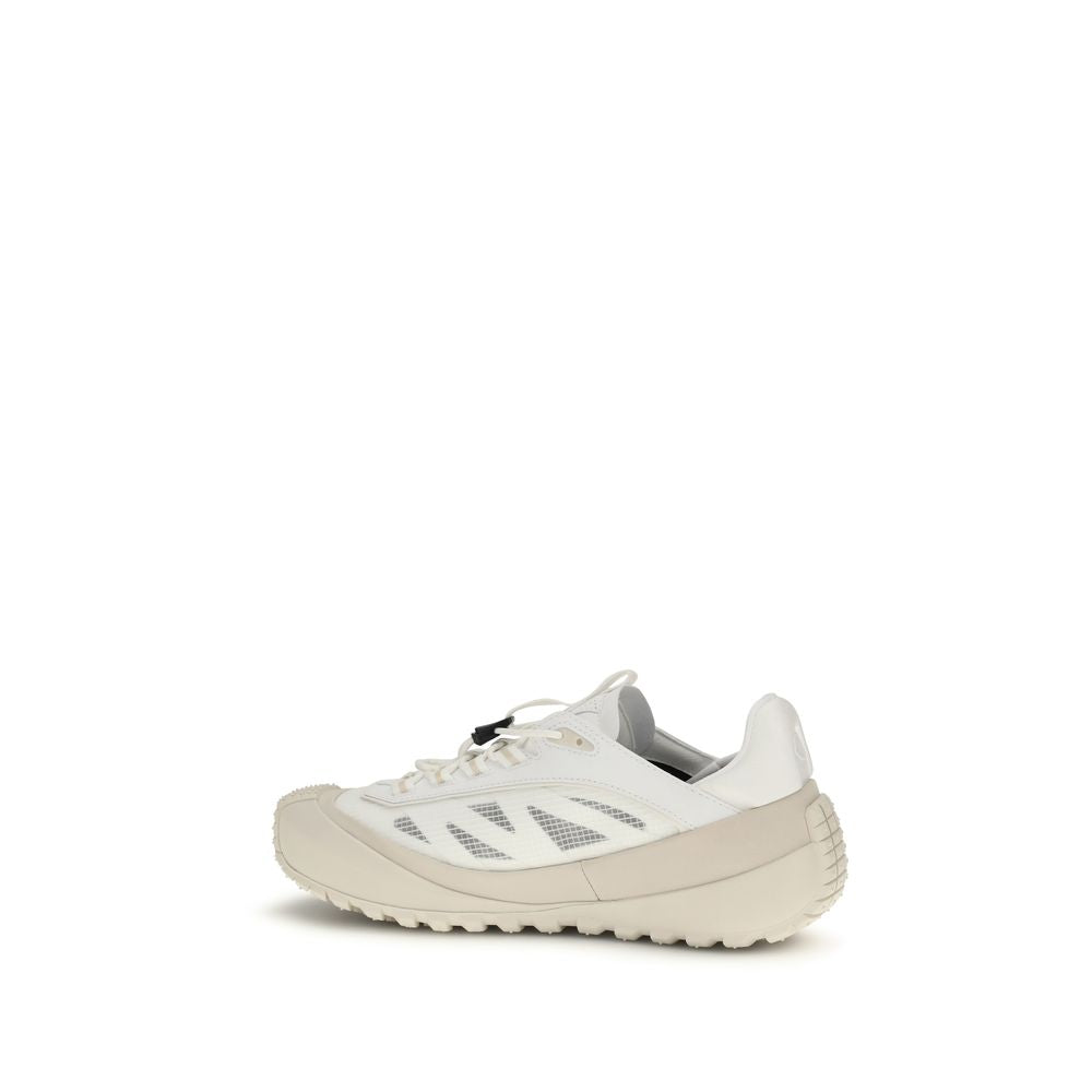 Moncler White Polyester Trailgrip LP Athletic Sneakers