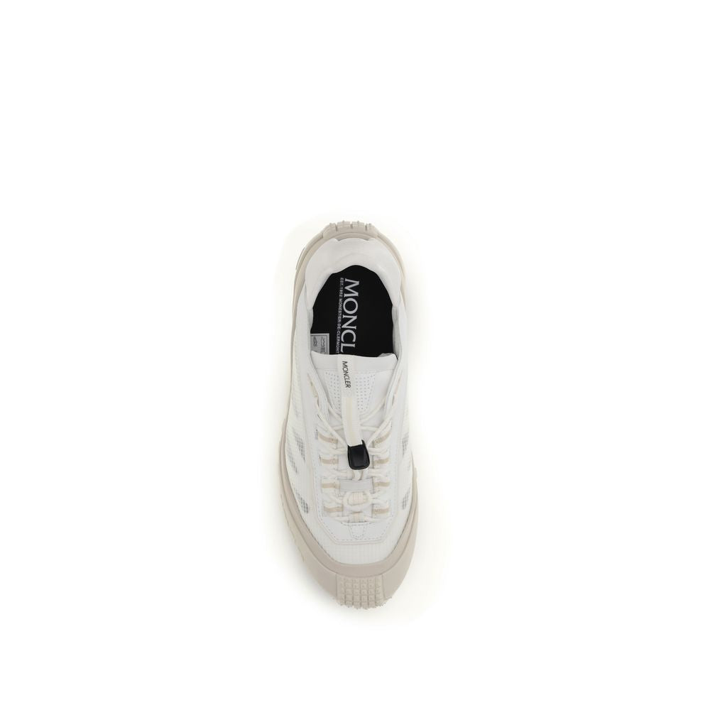 Moncler White Polyester Trailgrip LP Athletic Sneakers