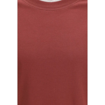 Brunello Cucinelli Bordeaux Katoenen T-shirt