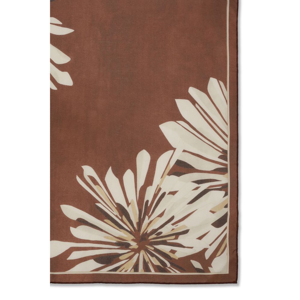 Foulard en soie bordeaux Brunello Cucinelli