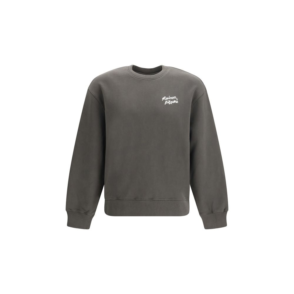 Maison Kitsuné Brown Cotton Sweatshirt - Casual Elegance