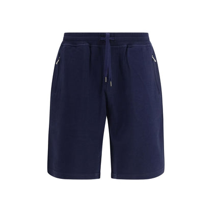 Brunello Cucinelli Blauwe Katoenen Bermudashorts