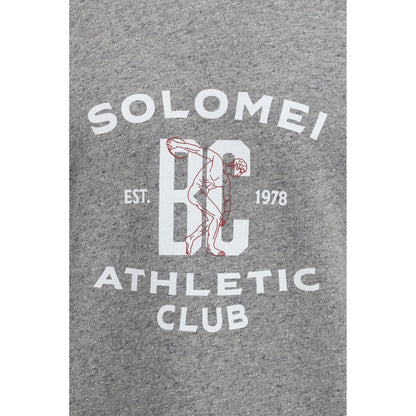 Sweat-shirt en coton gris Brunello Cucinelli