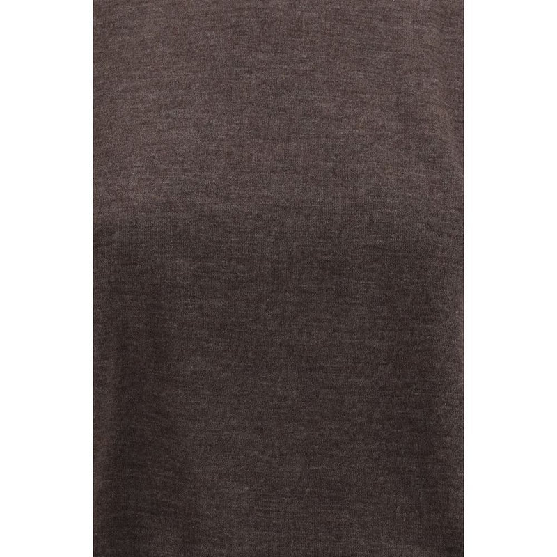 Loulou De Saison Brown Cashmere T-Shirt - Nala Model