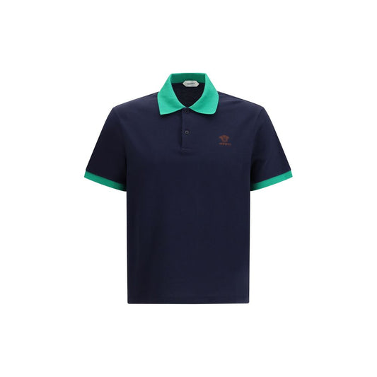 Versace blauw katoenen poloshirt