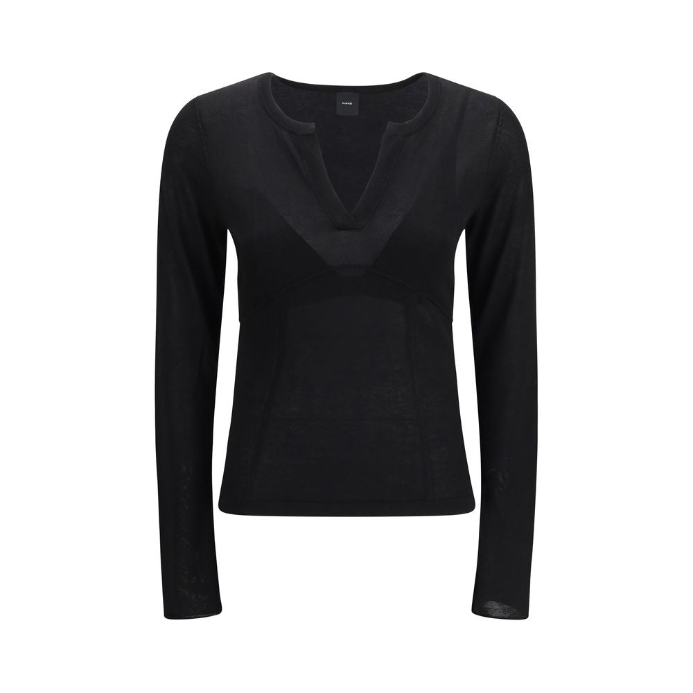 PINKO Black Viscose Sweatshirt for Women