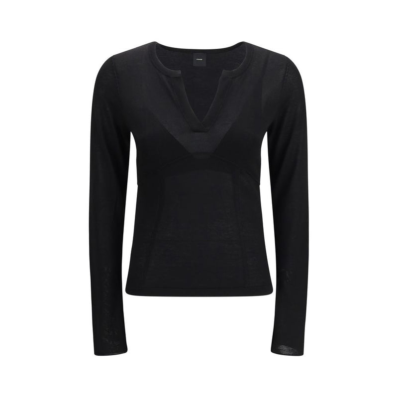 PINKO Black Viscose Sweatshirt - Elegant & Contemporary