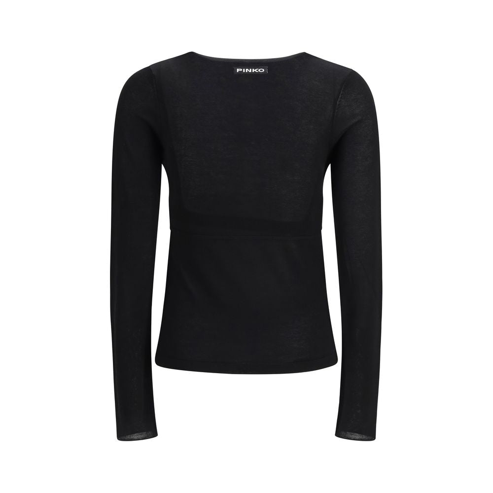 PINKO Black Viscose Sweatshirt for Women