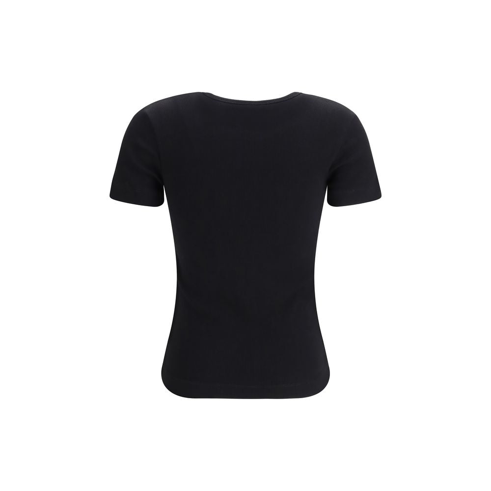 PINKO Brugherio Black Cotton Sportswear T-Shirt