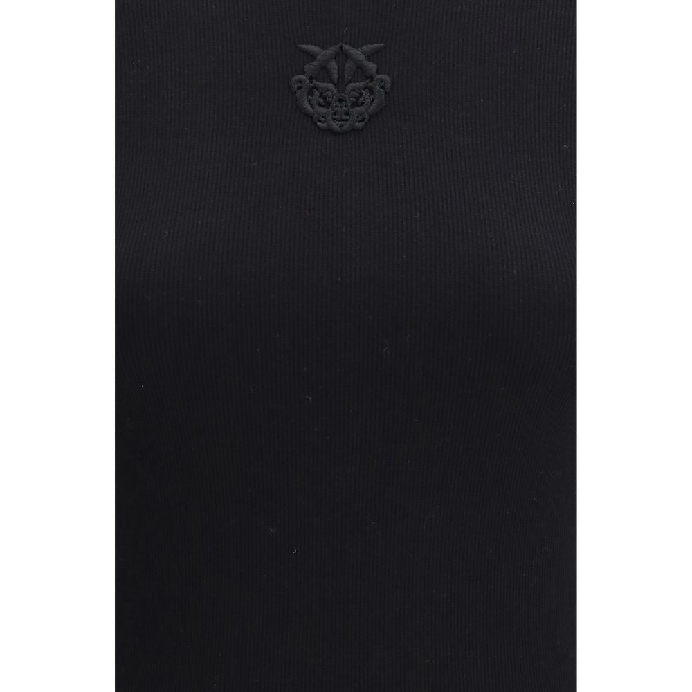 PINKO Brugherio Black Cotton Sportswear T-Shirt