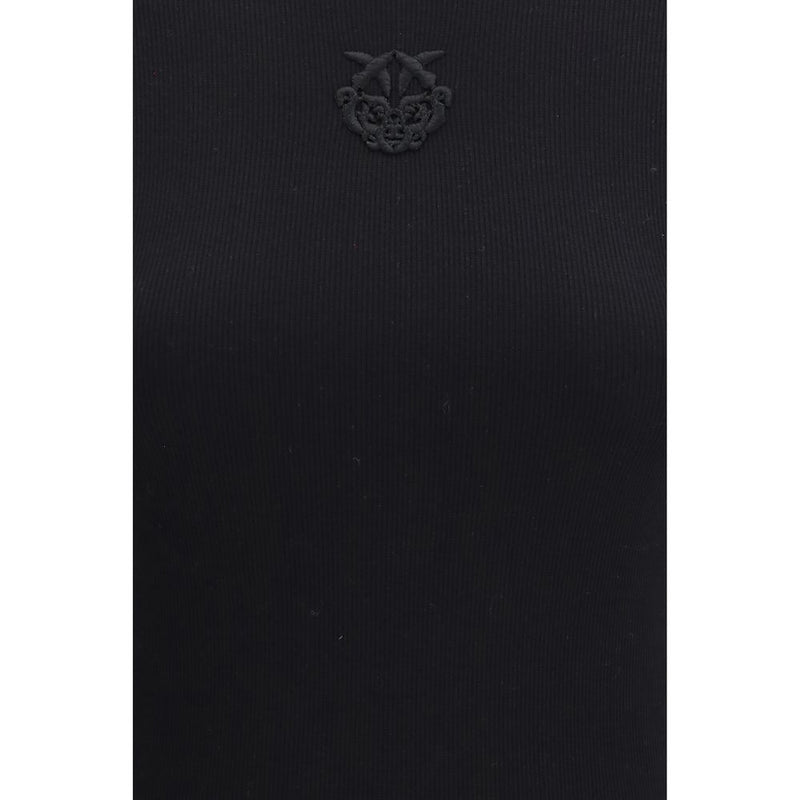 PINKO Brugherio Black Cotton Sportswear T-Shirt