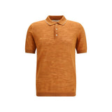 Brooksfield Oranje Linnen Polo