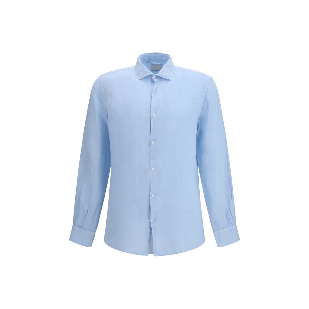 Brooksfield Blue Linen Shirt - Lightweight & Elegant