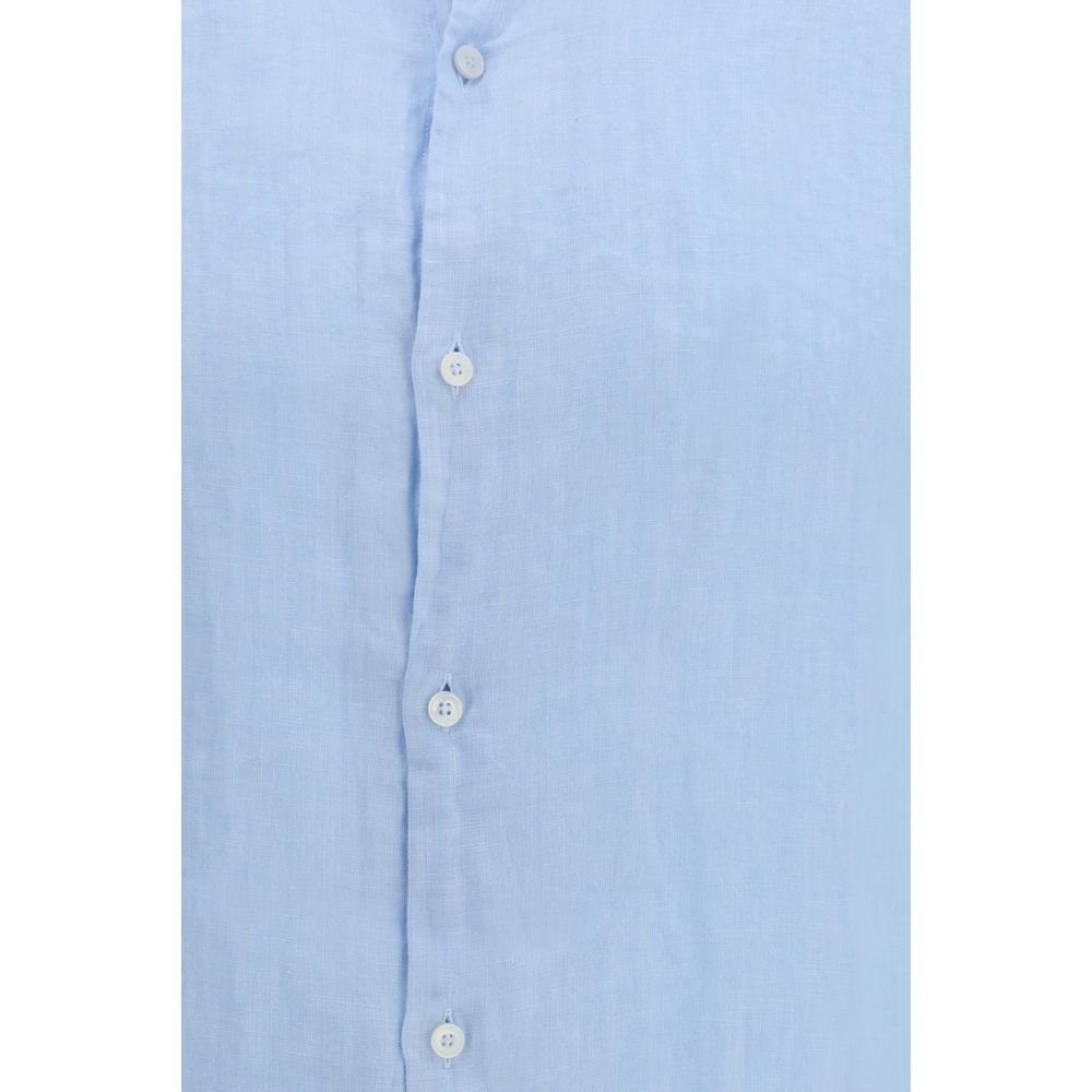 Brooksfield Blue Linen Shirt - Lightweight & Elegant