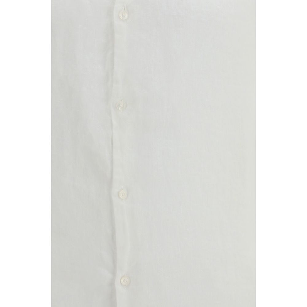 Brooksfield White Linen Dress Shirt for Men