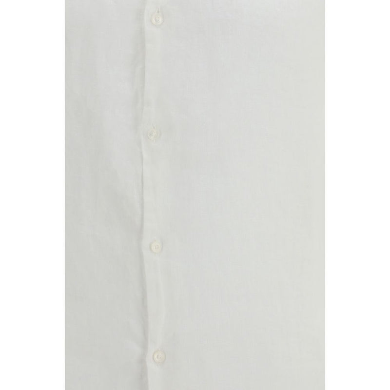 Brooksfield White Linen Dress Shirt for Men