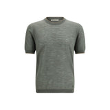 Brooksfield Bicolor Linen T-Shirt - Regular Fit for Spring/Summer