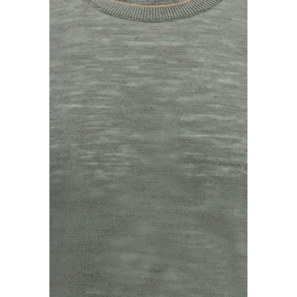 Brooksfield Bicolor Linen T-Shirt - Regular Fit for Spring/Summer