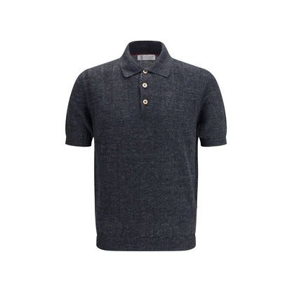 Brunello Cucinelli Polo en coton gris
