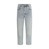 Brunello Cucinelli Blue Cotton Straight-Leg Jeans for Women