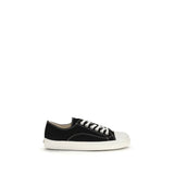 Moschino Black Cotton Low Top Sneakers for Men