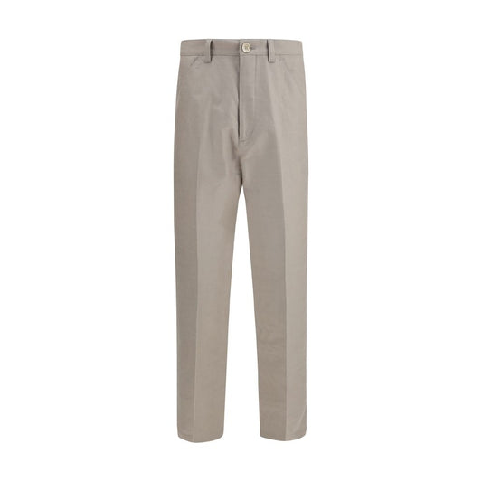 Brunello Cucinelli Beige Cotton Casual Pants for Men