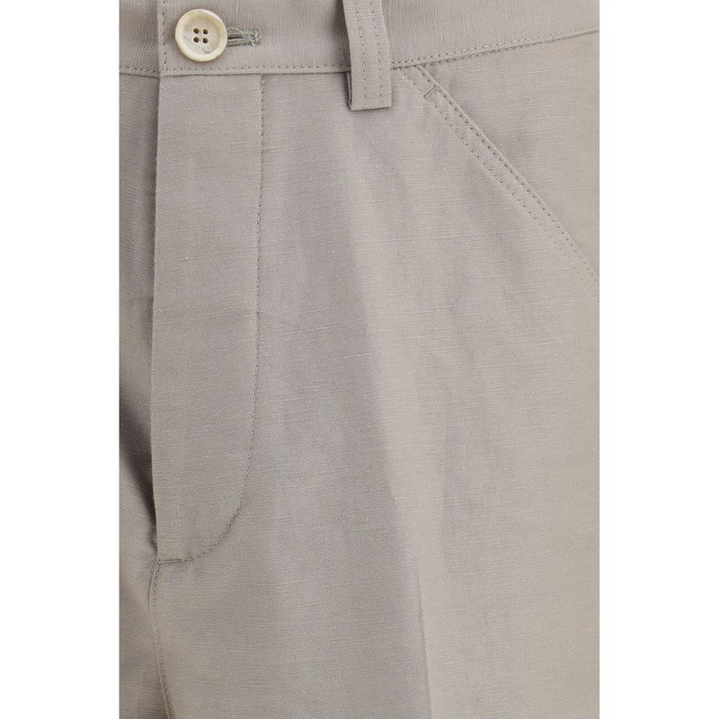 Brunello Cucinelli Beige Cotton Casual Pants for Men