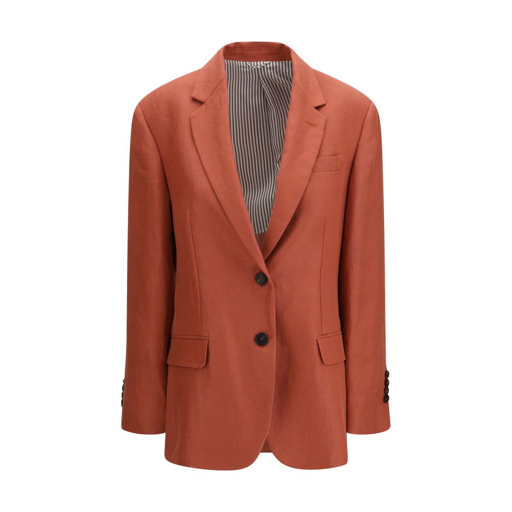 Brunello Cucinelli Multicolor Linen Blazer for Women