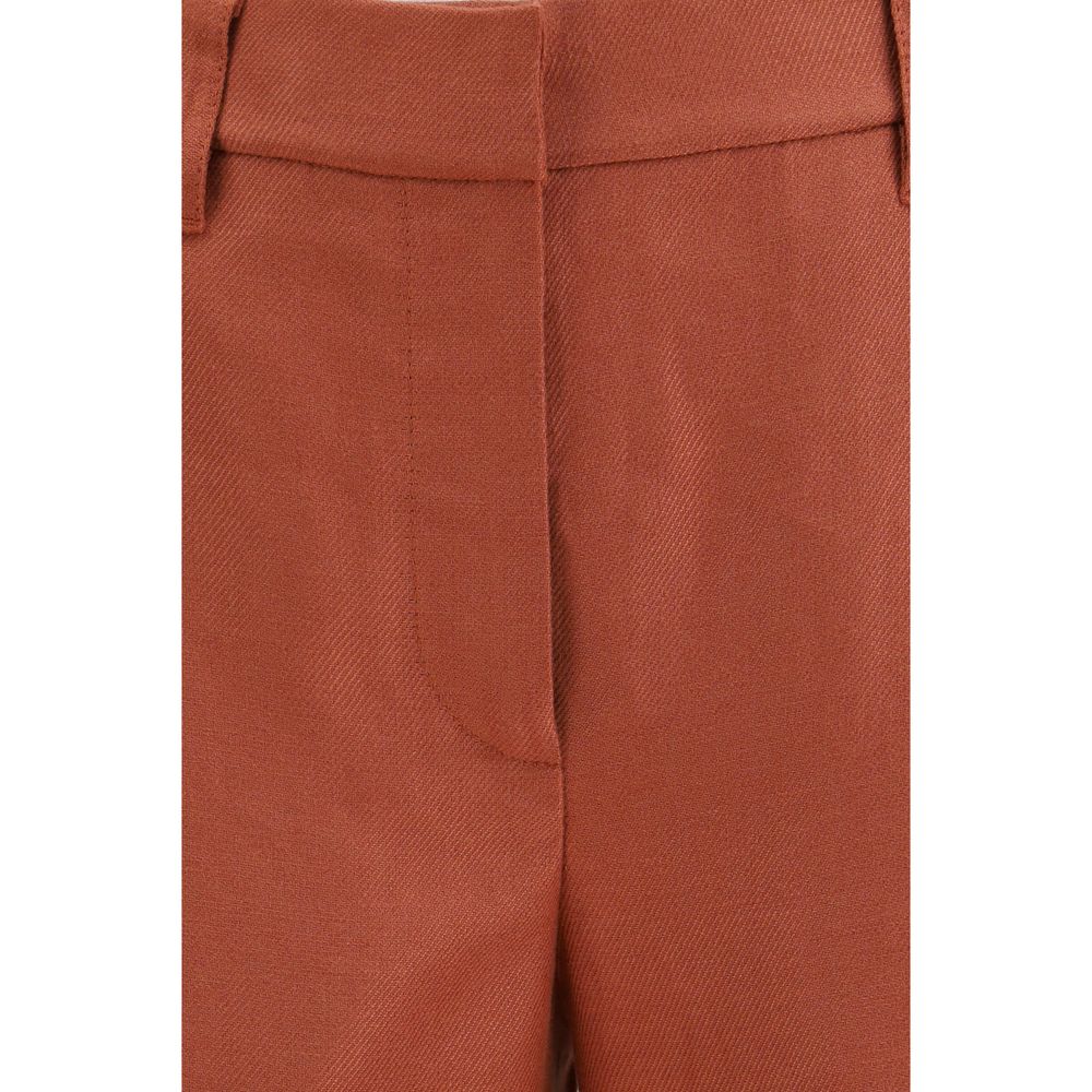 Brunello Cucinelli Multicolor Linen Casual Pants for Women