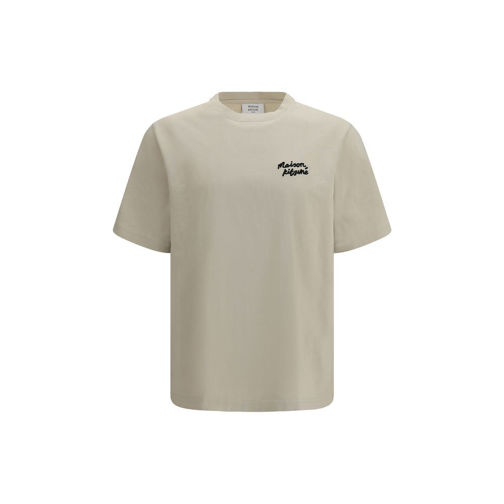 Maison Kitsuné Handwriting Comfort T-shirt Beige