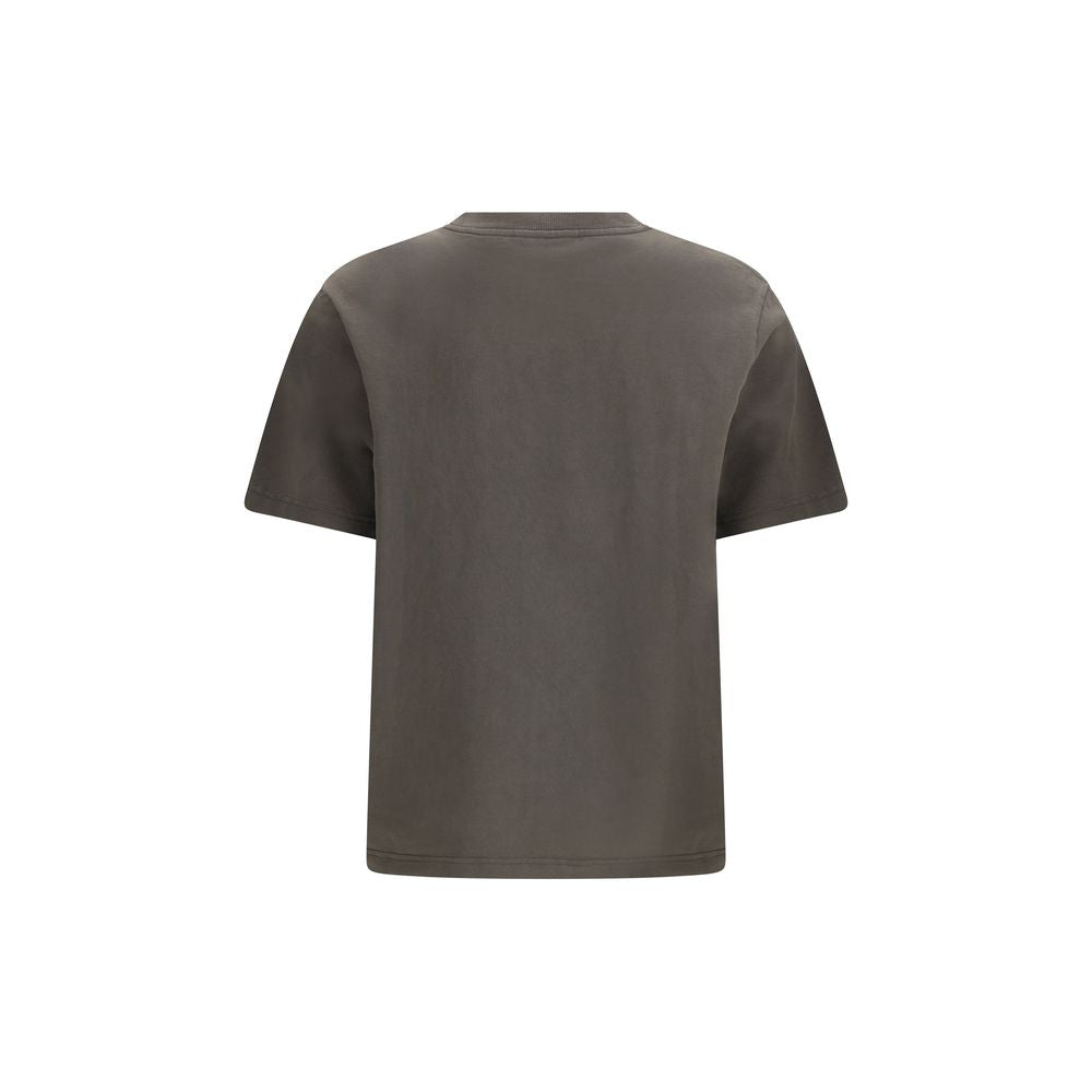 Maison Kitsuné Handwriting Comfort T-shirt - Brown Cotton Sportswear